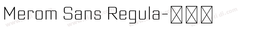 Merom Sans Regula字体转换